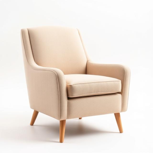 Linen Lounge Chair